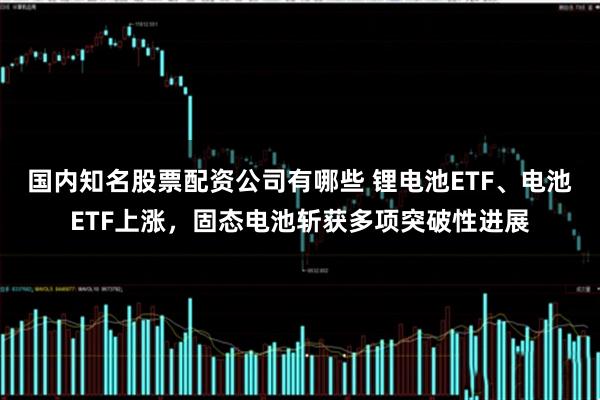 国内知名股票配资公司有哪些 锂电池ETF、电池ETF上涨，固态电池斩获多项突破性进展